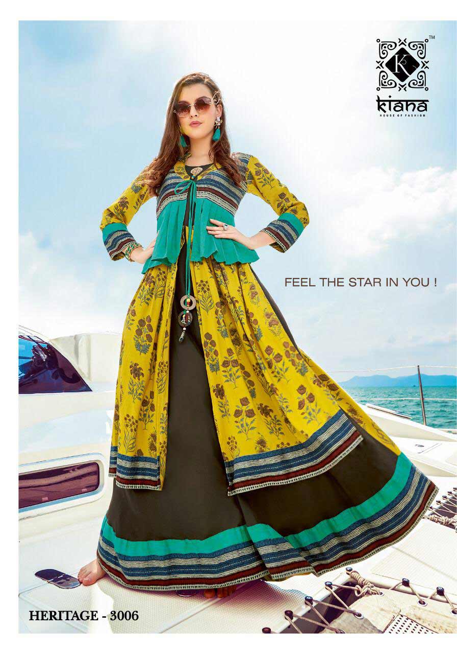 Heritage Vol-3 Kiana Rayon Two Tone Kurti Manufacturer Heritage Vol-3 Kiana Rayon Two Tone Kurti Manufacturer